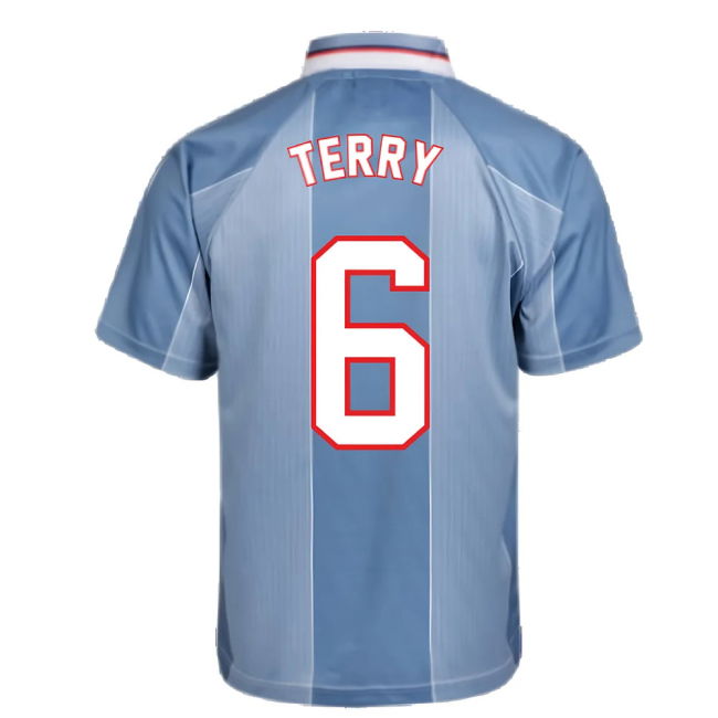 Score Draw England 1996 Away Euro Championship Retro Football Shirt (TERRY 6)