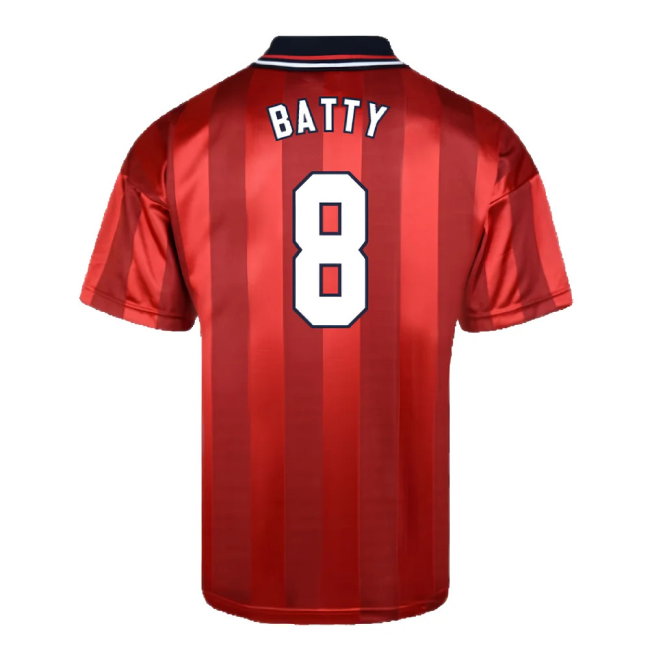 Score Draw England 1998 World Cup Finals Away Retro Football Shirt (BATTY 8)