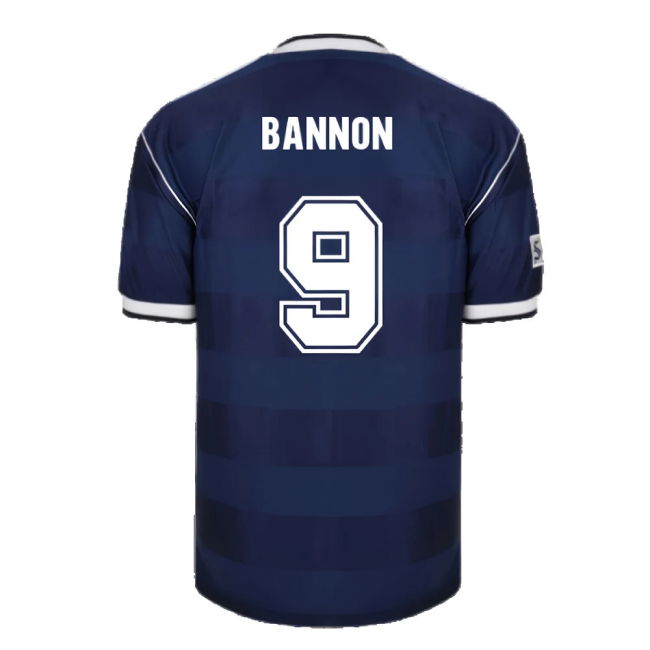 Score Draw Scotland 1986 Retro Football Shirt (Bannon 9)