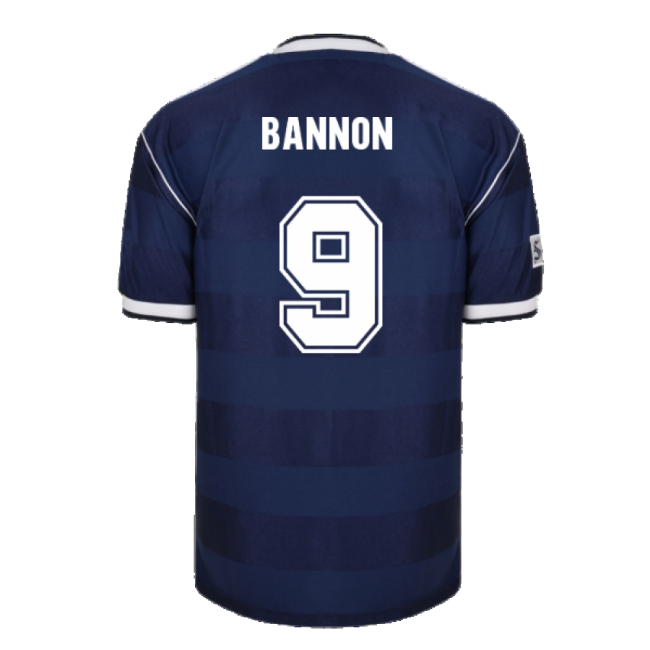 Score Draw Scotland 1986 Retro Football Shirt (Bannon 9)