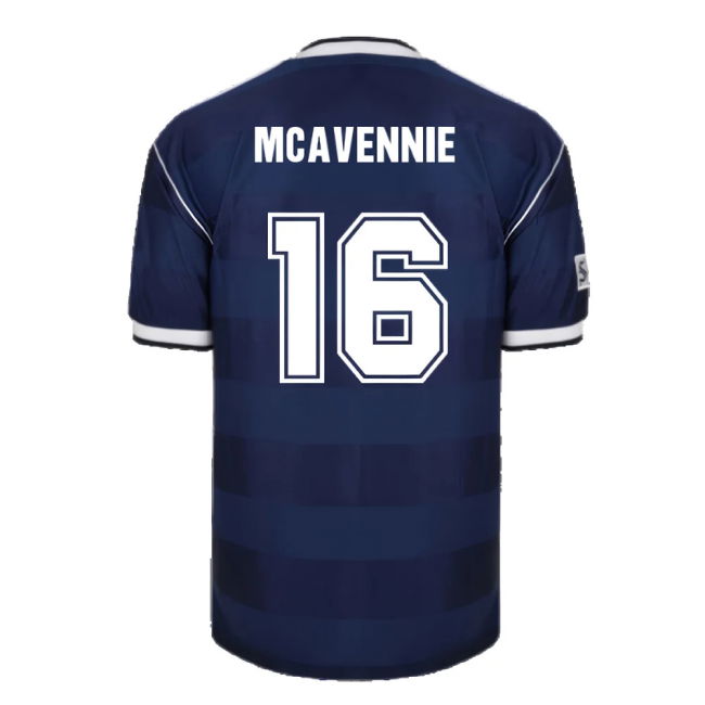 Score Draw Scotland 1986 Retro Football Shirt (McAvennie 16)