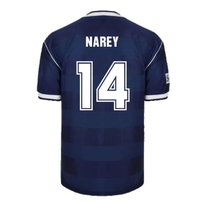 Score Draw Scotland 1986 Retro Football Shirt (Narey 14)