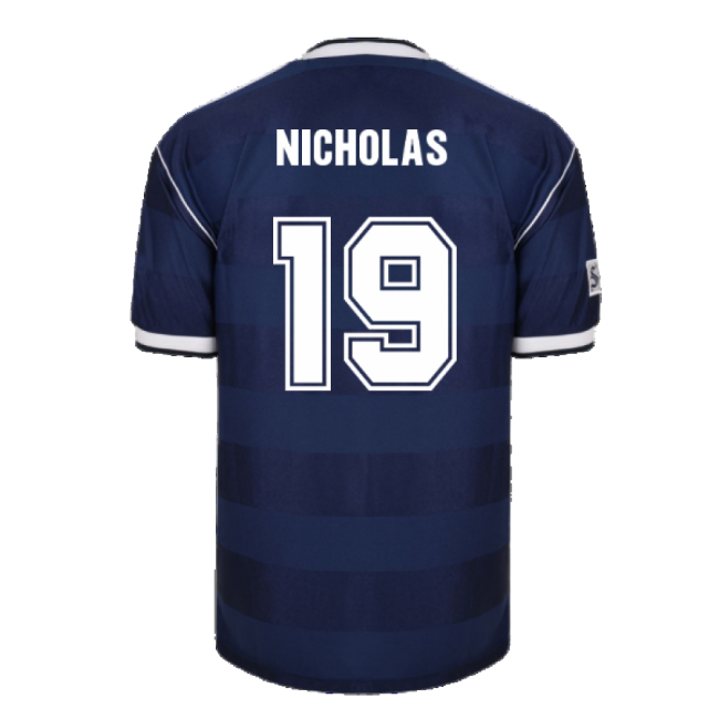Score Draw Scotland 1986 Retro Football Shirt (Nicholas 19)