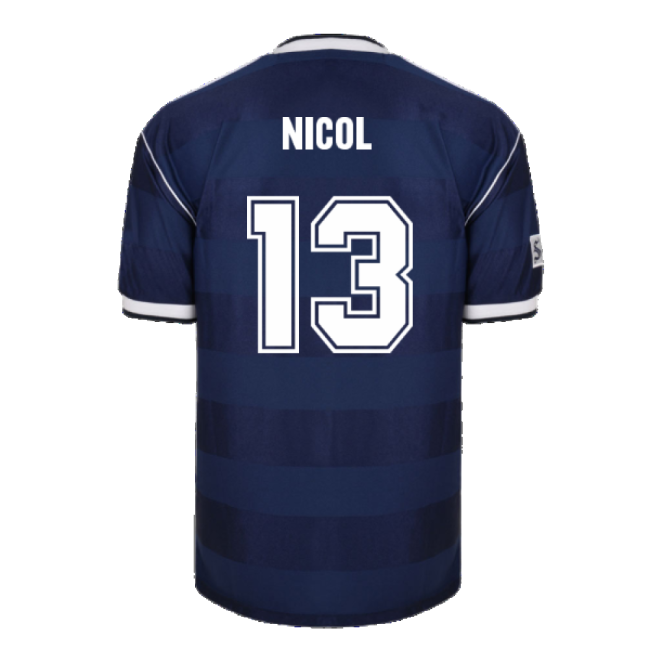 Score Draw Scotland 1986 Retro Football Shirt (Nicol 13)