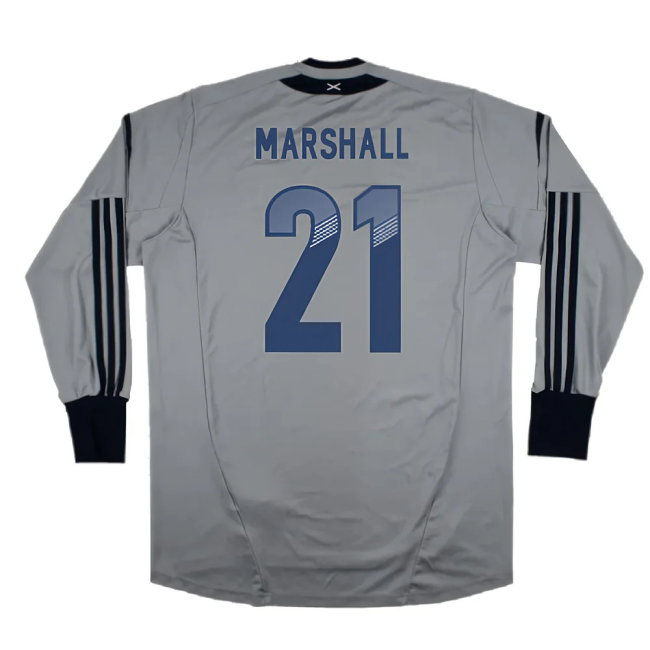 Scotland 2012-13 Long Sleeve Goalkeeper Home Shirt (XXL) (Good) (Marshall 21)