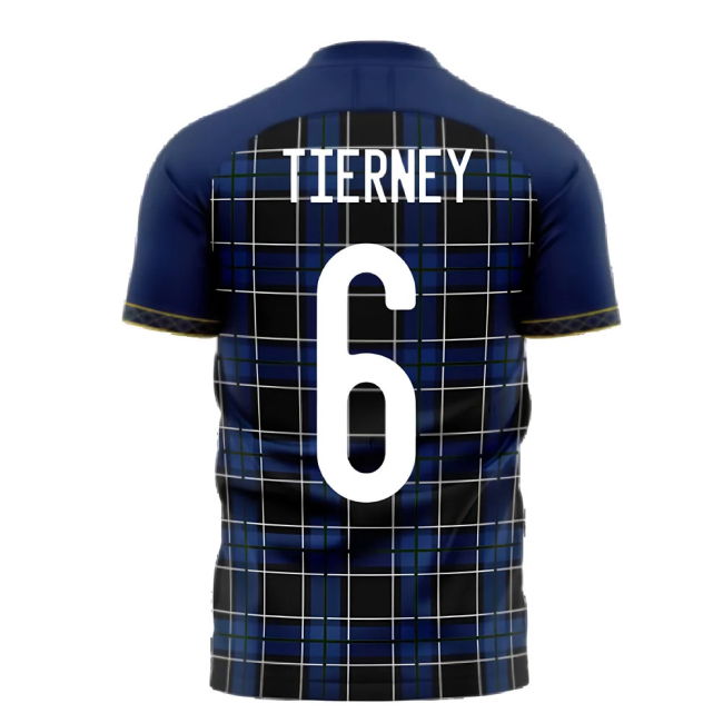 Scotland 2025-2026 Home Concept Football Kit (Libero) (TIERNEY 6)
