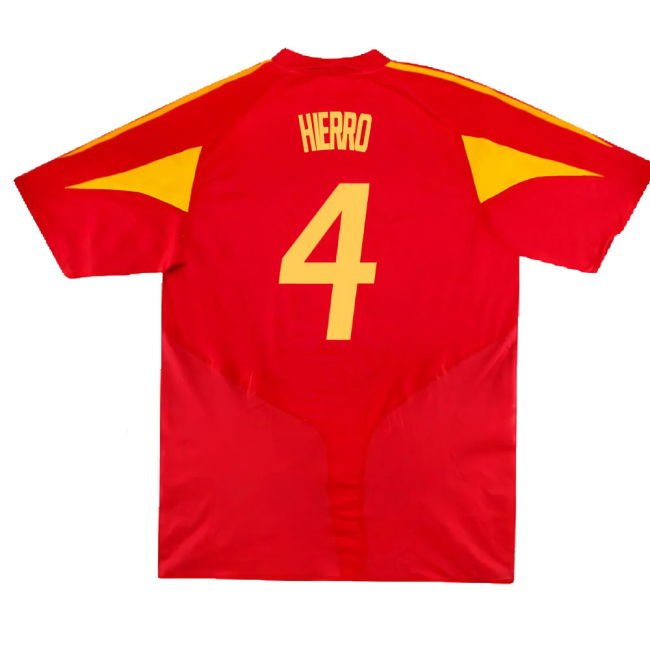 Spain 2004-06 Home Shirt (S) (Excellent) (Hierro 4)