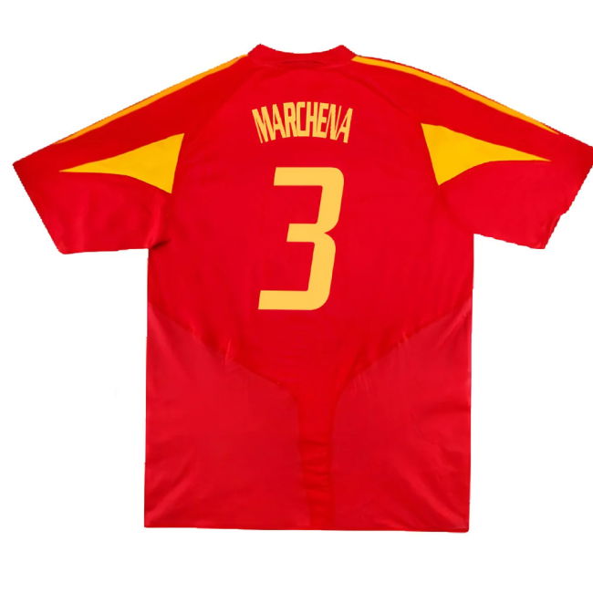 Spain 2004-06 Home Shirt (S) (Excellent) (Marchena 3)