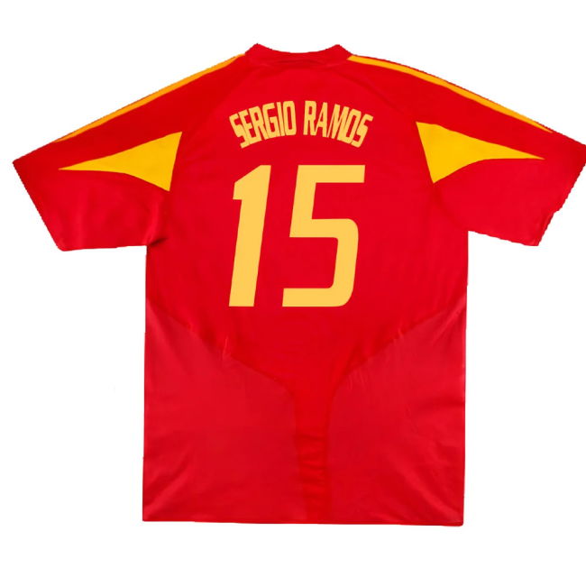 Spain 2004-2006 Home Shirt. (Very Good) (Sergio Ramos 15)