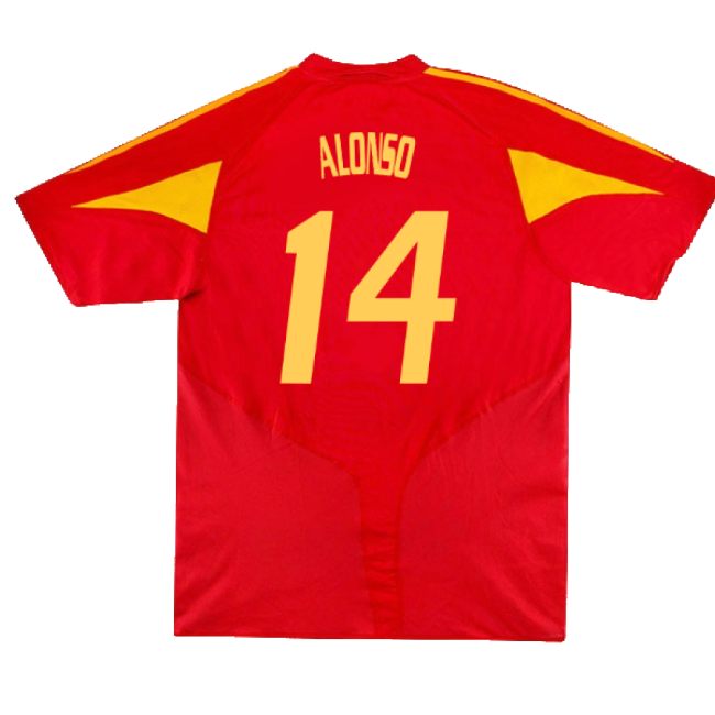 Spain 2004-06 Home Shirt ((Very Good) XL) (Alonso 14)