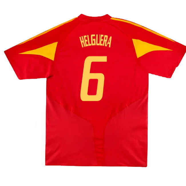 Spain 2004-06 Home Shirt ((Very Good) XL) (Helguera 6)