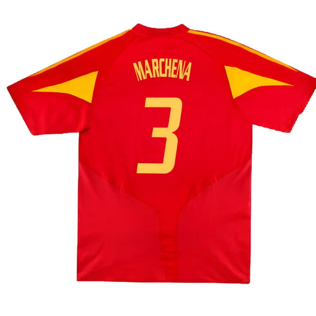 Spain 2004-06 Home Shirt ((Very Good) XL) (Marchena 3)