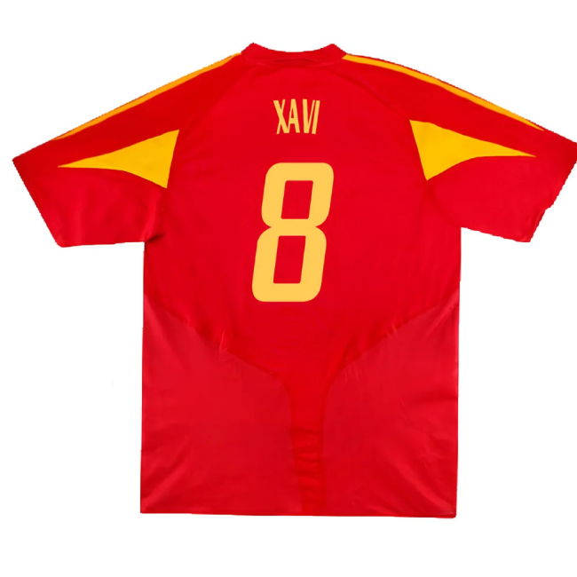 Spain 2004-06 Home Shirt (S) (Excellent) (Xavi 8)