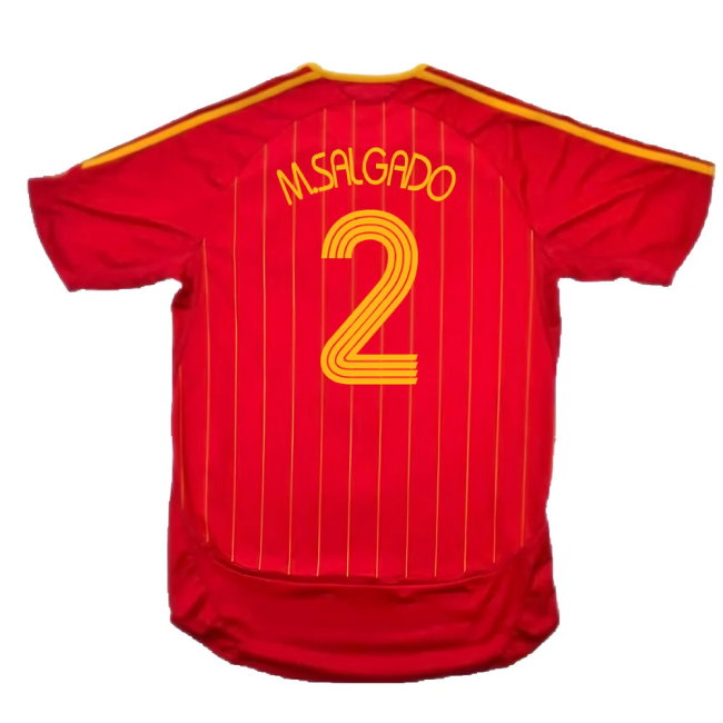 Spain 2005-07 Home (Excellent) (M.Salgado 2)