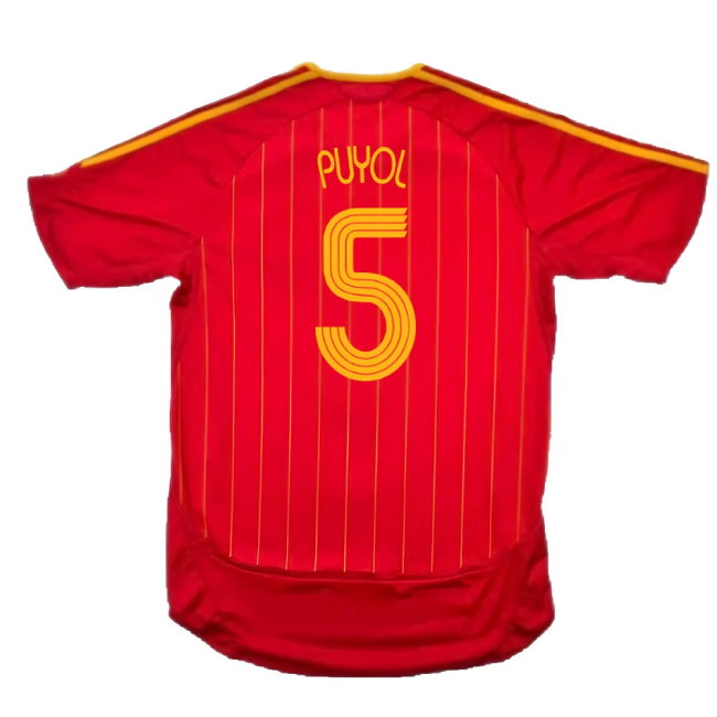Spain 2005-07 Home (Excellent) (Puyol 5)