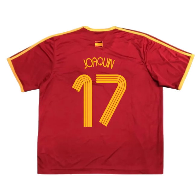Spain 2006-07 Basic Home Shirt (S) (Excellent) (Joaquin 17)
