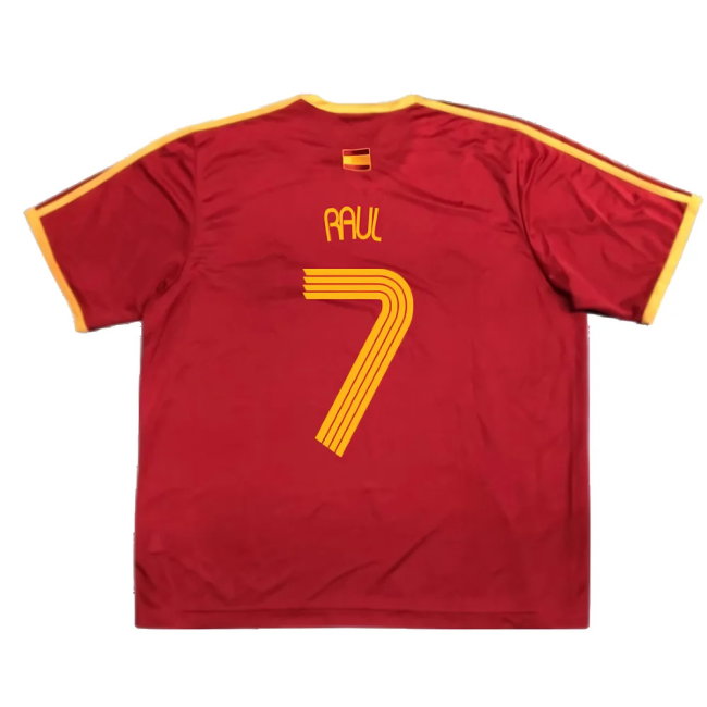 Spain 2006-07 Basic Home Shirt (S) (Excellent) (Raul 7)