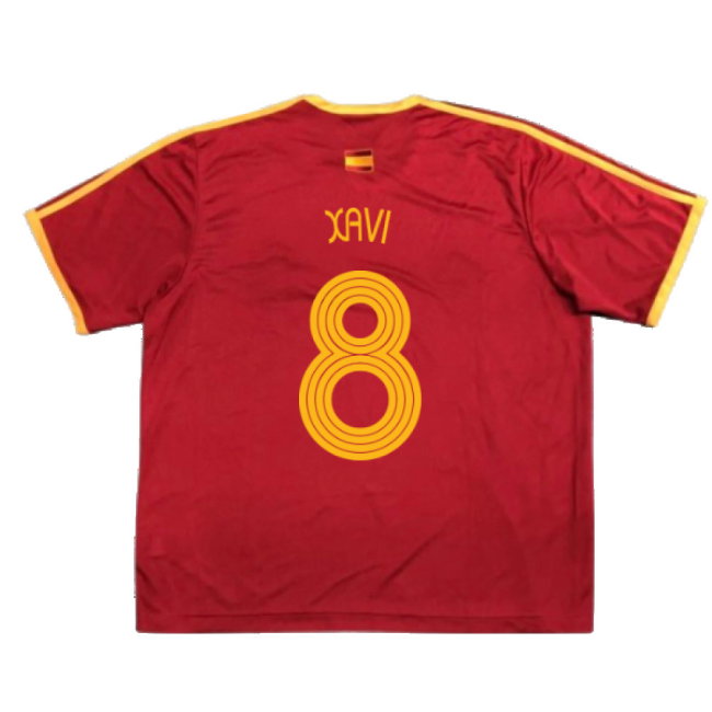 Spain 2006-07 Basic Home Shirt (S) (Excellent) (Xavi 8)