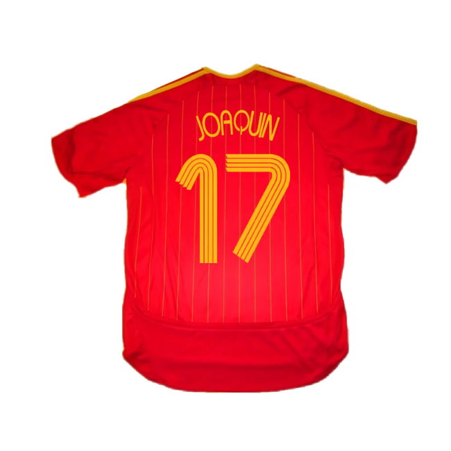 Spain 2006-08 Home Shirt (S) (Excellent) (Joaquin 17)