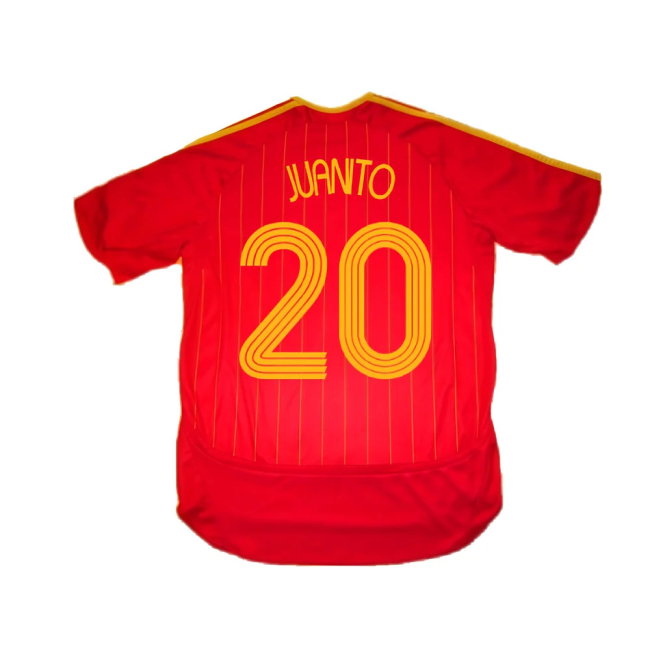 Spain 2006-08 Home Shirt (S) (Excellent) (Juanito 20)