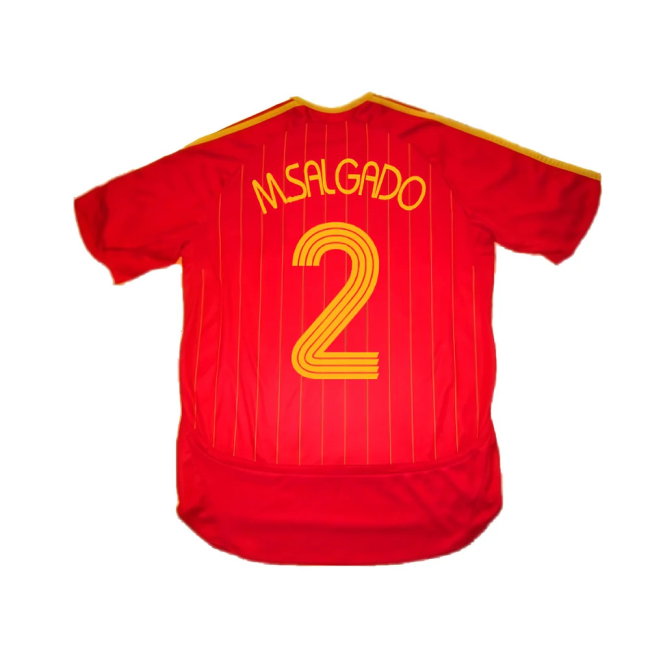 Spain 2006-08 Home Shirt (S) (Excellent) (M.Salgado 2)