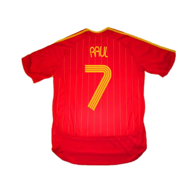 Spain 2006-08 Home Shirt (S) (Excellent) (Raul 7)