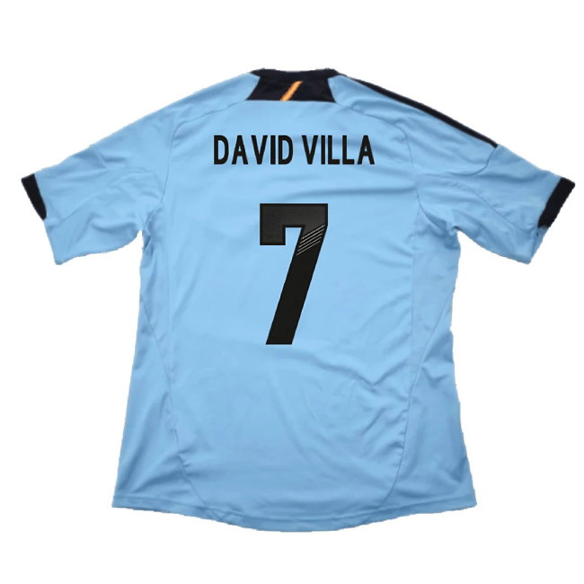Spain 2012-13 Away Shirt (XLB) (Very Good) (David Villa 7)