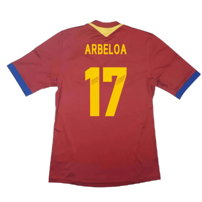 Spain 2013-14 Home Shirt (S) (Excellent) (Arbeloa 17)