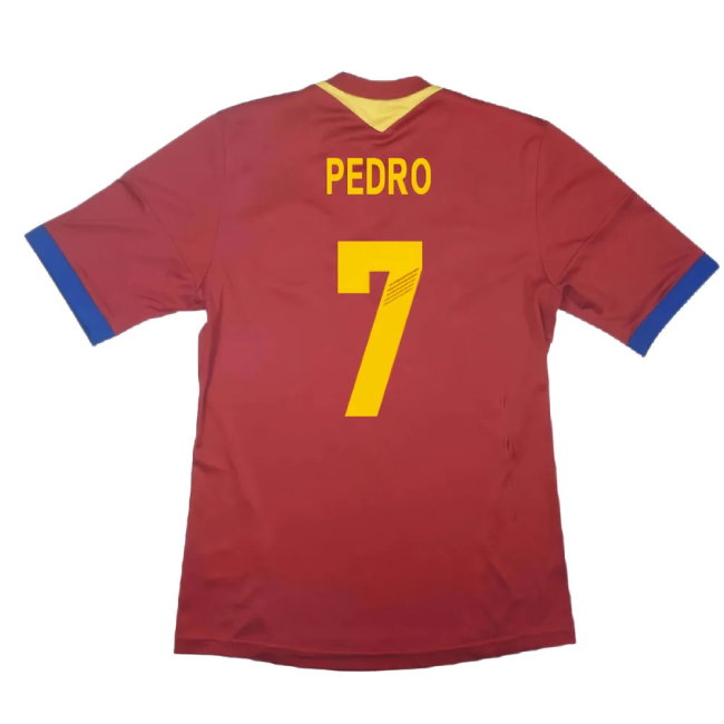 Spain 2013-14 Home Shirt (S) (Excellent) (Pedro 7)