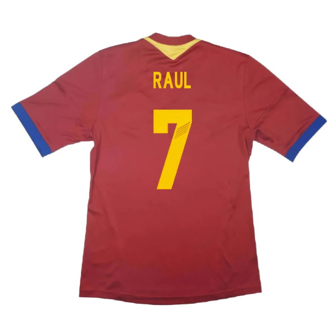 Spain 2013-14 Home Shirt (S) (Excellent) (Raul 7)