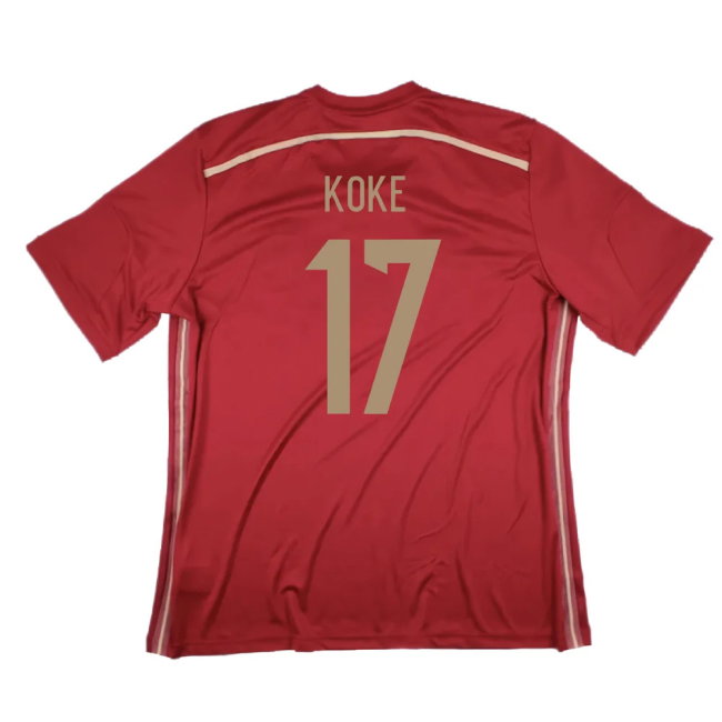 Spain 2014-15 Home Shirt (XS) (Excellent) (Koke 17)