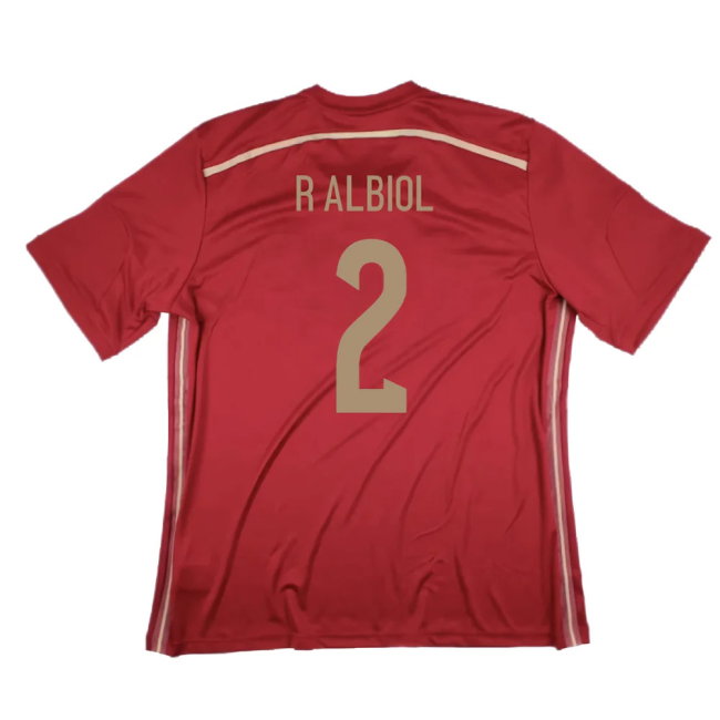 Spain 2014-15 Home Shirt (XS) (Excellent) (R Albiol 2)