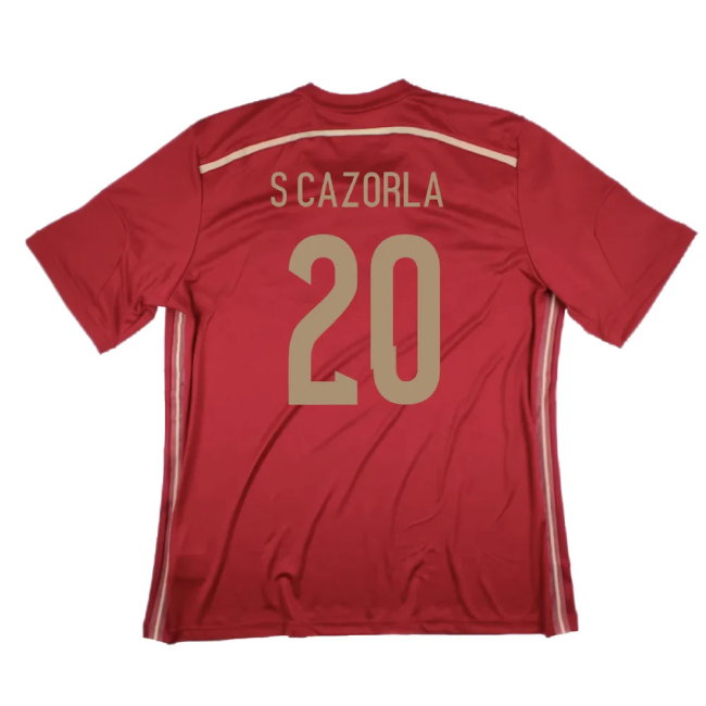 Spain 2014-15 Home Shirt (XS) (Excellent) (S Cazorla 20)