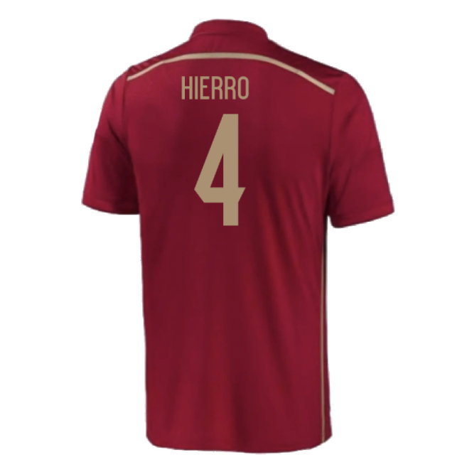 Spain 2015-16 Home Shirt (2-3y) (Mint) (HIERRO 4)