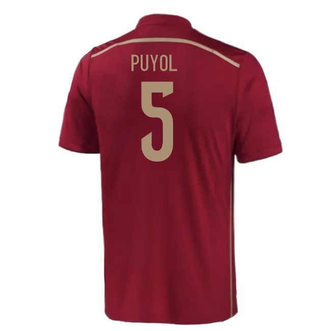 Spain 2015-16 Home Shirt (2-3y) (Mint) (PUYOL 5)