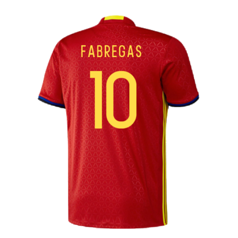 Spain 2016-17 Home Shirt (XS) (Excellent) (Fabregas 10)