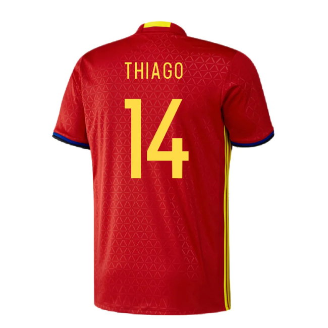 Spain 2016-17 Home Shirt (XS) (Excellent) (Thiago 14)