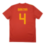 Spain 2018-20 Home Shirt (2XL) (Bartra 4) (Good)