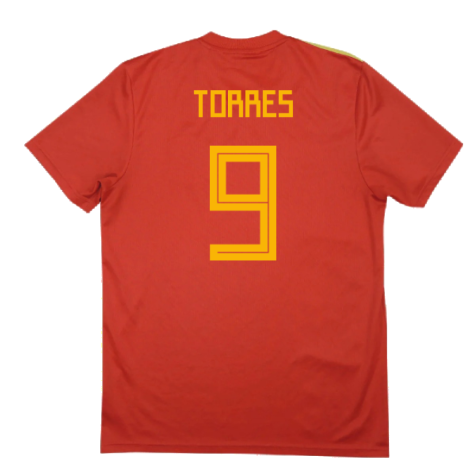 Spain 2018-20 Home Shirt (2XL) (Torres 9) (Good)