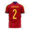 Spain 2023-2024 Home Concept Football Kit (Libero) (CARVAJAL 2)