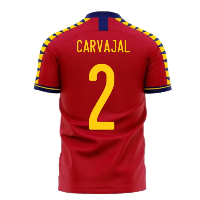 Spain 2025-2026 Home Concept Football Kit (Libero) (CARVAJAL 2)