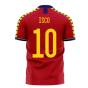 Spain 2023-2024 Home Concept Football Kit (Libero) (ISCO 10)