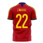 Spain 2023-2024 Home Concept Football Kit (Libero) (J NAVAS 22)