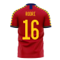 Spain 2023-2024 Home Concept Football Kit (Libero) (RODRI 16)