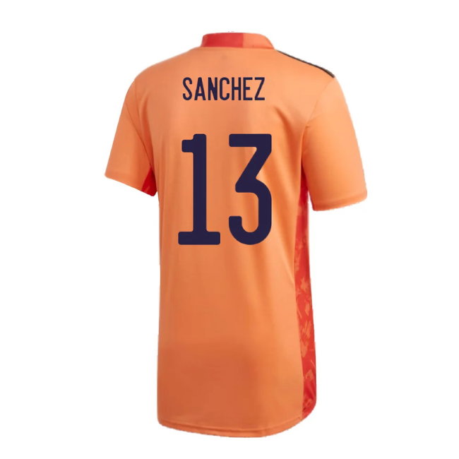 Spain 2020-21 Home Goalkeeper Shirt (L) (BNWT) (Sanchez 13)