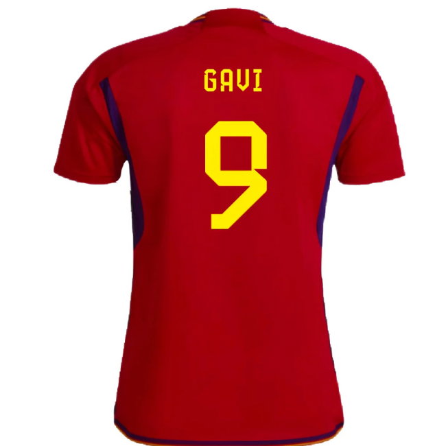 Spain 2022-23 Home Shirt (Womens XL-) (Gavi 9) (Mint)
