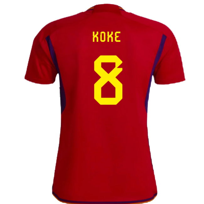 Spain 2022-23 Home Shirt (Womens XL-) (Koke 8) (Mint)