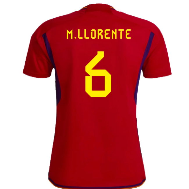 Spain 2022-23 Home Shirt (Womens XL-) (M.Llorente 6) (Mint)