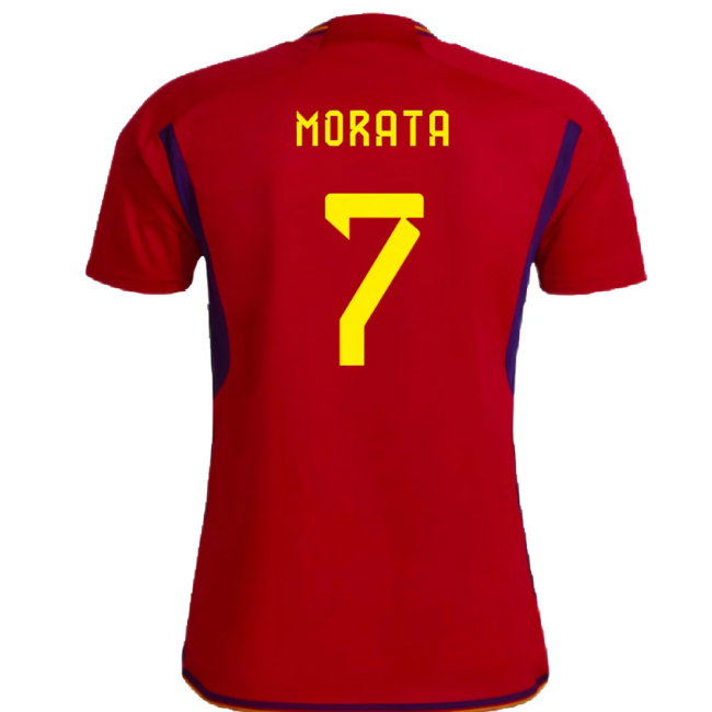 Spain 2022-23 Home Shirt (Womens XL-) (Morata 7) (Mint)