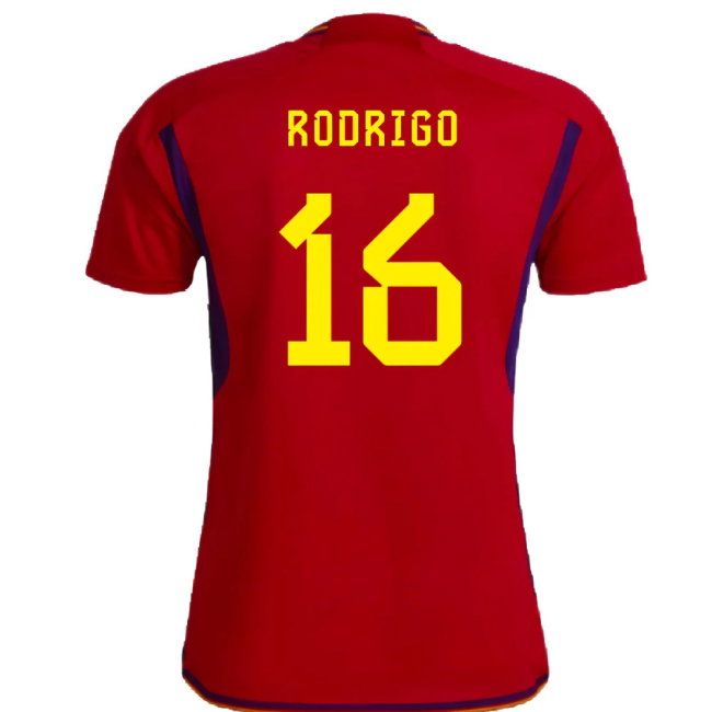 Spain 2022-23 Home Shirt (Womens XL-) (Rodrigo 16) (Mint)